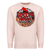 Pale Pink soccer vibes Premium Sweatshirt - MaliasSmallBusiness