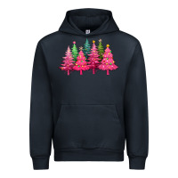Navy christmas tress with lights Urban Hoodie - texasbilliewilder