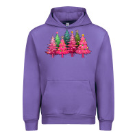 Tulip christmas tress with lights Urban Hoodie - texasbilliewilder