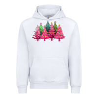White christmas tress with lights Urban Hoodie - texasbilliewilder