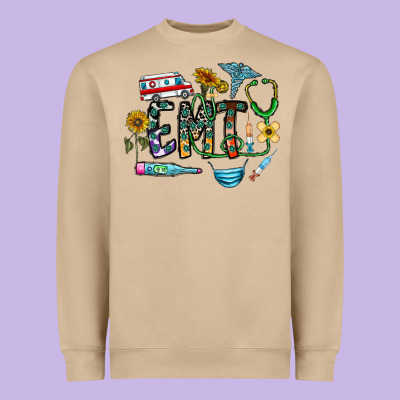 Emt Heavyweight Sweatshirt Designed By Cowhidedigitalart
