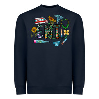 Navy emt Heavyweight Sweatshirt - CowhideDigitalArt