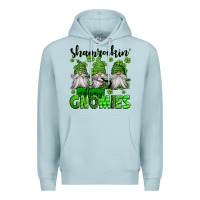 Blue Mist shamrockin' with my gnomies st patrick's day Premium Hoodie - Jasminsmagicworld