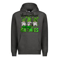 Charcoal Heather shamrockin' with my gnomies st patrick's day Premium Hoodie - Jasminsmagicworld