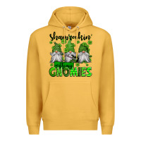 Mustard shamrockin' with my gnomies st patrick's day Premium Hoodie - Jasminsmagicworld