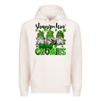 Pale Pink shamrockin' with my gnomies st patrick's day Premium Hoodie - Jasminsmagicworld