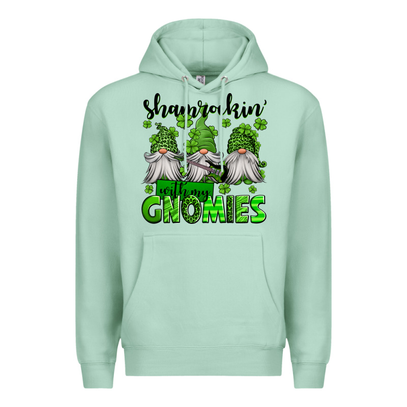 Shamrockin' With My Gnomies St Patrick's Day Premium Hoodie by Jasminsmagicworld | Teevron