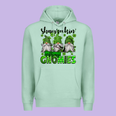 Shamrockin' With My Gnomies St Patrick's Day Premium Hoodie Designed By Jasminsmagicworld