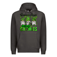 Smoke shamrockin' with my gnomies st patrick's day Premium Hoodie - Jasminsmagicworld