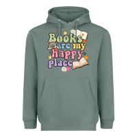 Sage books are my happy place Heavyweight Hoodie - MaliasSmallBusiness