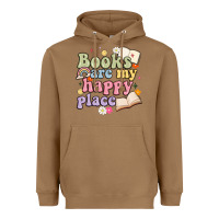 Toasted Coconut books are my happy place Heavyweight Hoodie - MaliasSmallBusiness