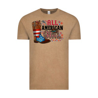 Vintage Coffee all american girl Vintage Tee - RacoonDesign