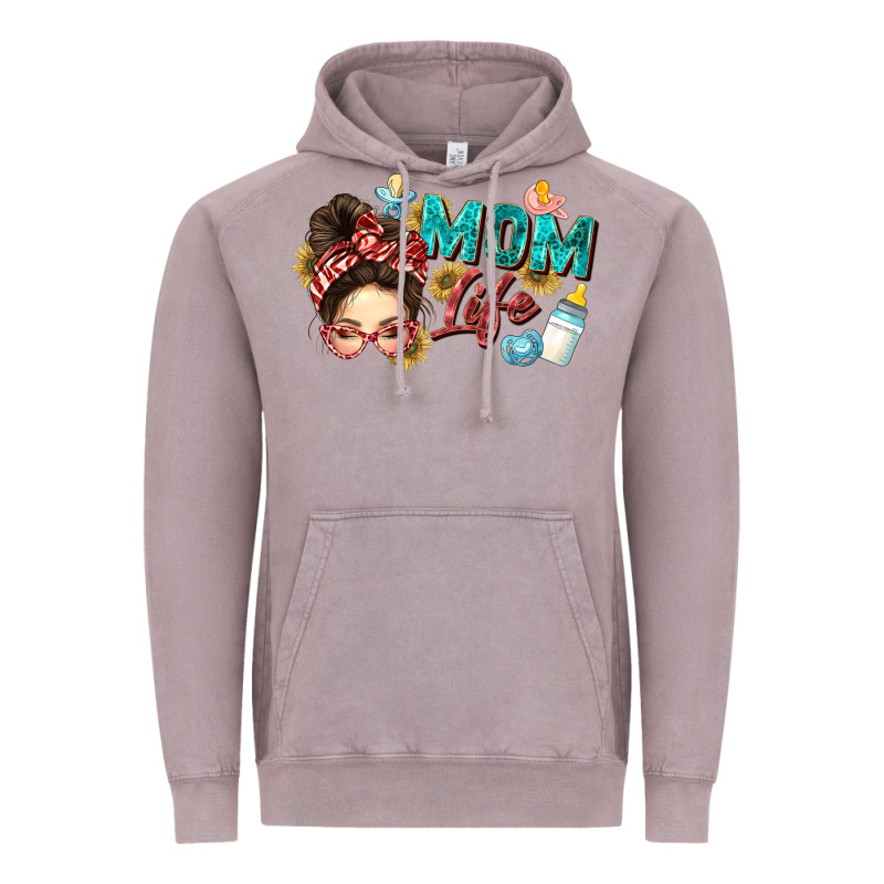 Mom Life Vintage Hoodie by Zillion Design Studio | Teevron