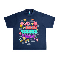 Navy god is bigger design Urban Heavy Tee - JahusDesignShop