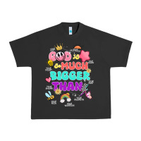 Pigment Black god is bigger design Urban Heavy Tee - JahusDesignShop