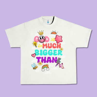 God Is Bigger Design Urban Heavy Tee Designed By Jahusdesignshop