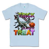 Dusty Blue trick rawr treat Classic Tee - BundleAndBundleShop