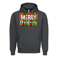 Smoke merry christmas brushstroke Zipper Hoodie - Jasminsmagicworld
