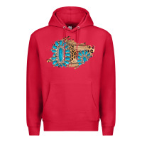 Cardinal gemstone wood leopard patch Premium Hoodie - AdoDesignShop