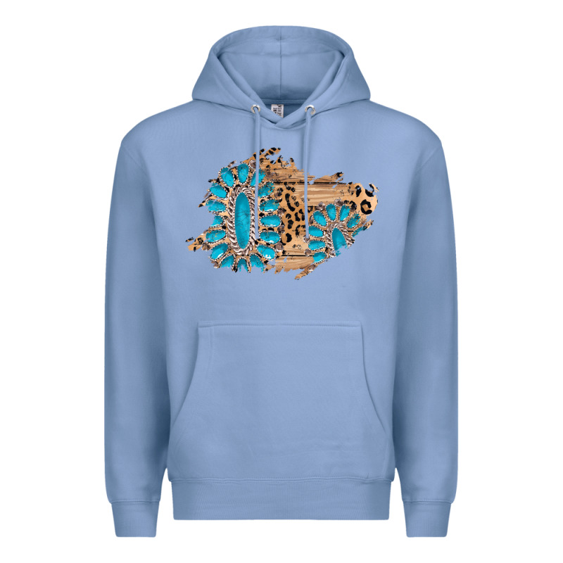 Gemstone Wood Leopard Patch Premium Hoodie by AdoDesignShop | Teevron