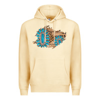 Pina Colada gemstone wood leopard patch Premium Hoodie - AdoDesignShop