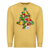 Antique Gold nurse christmas tree Premium Sweatshirt - MaliasSmallBusiness