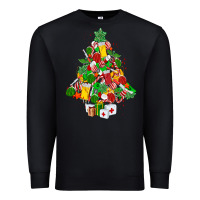 Black nurse christmas tree Premium Sweatshirt - MaliasSmallBusiness