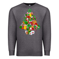 Charcoal Heather nurse christmas tree Premium Sweatshirt - MaliasSmallBusiness