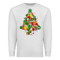 Oatmeal Heather nurse christmas tree Premium Sweatshirt - MaliasSmallBusiness