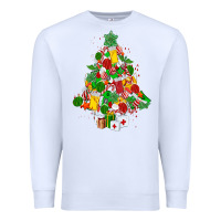 White nurse christmas tree Premium Sweatshirt - MaliasSmallBusiness