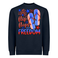 Navy flip flops and freedom Heavyweight Sweatshirt - HRA Design Shop