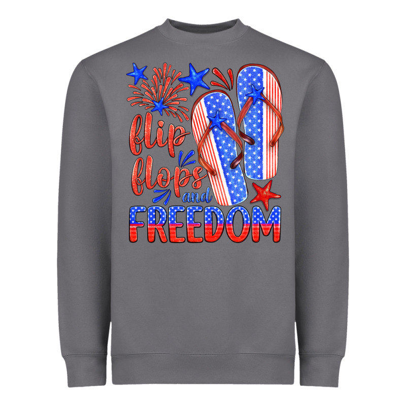 Flip Flops And Freedom Heavyweight Sweatshirt by HRA Design Shop | Teevron