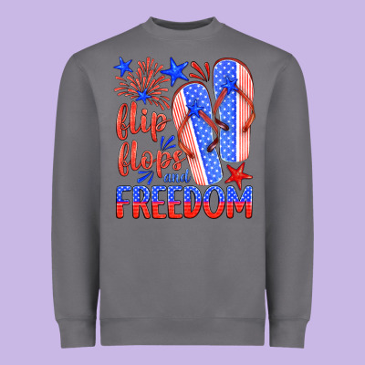 Flip Flops And Freedom Heavyweight Sweatshirt Designed By Hra Design Shop