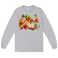 Moon Dust pumpkins daisies and fall leaf's ado Long Sleeve Tee - AdoDesignShop