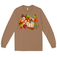 Toasted Coconut pumpkins daisies and fall leaf's ado Long Sleeve Tee - AdoDesignShop