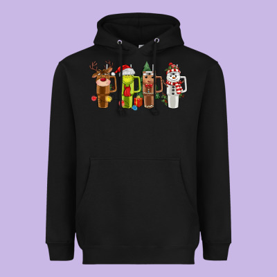 Obsessive Cup Disorder Christmas Heavyweight Hoodie Designed By Maliassmallbusiness