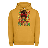 Pigment Peanut Butter santas favorite dog mom afro messy bun Urban Hoodie - texasbilliewilder