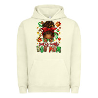Pigment Pistachio santas favorite dog mom afro messy bun Urban Hoodie - texasbilliewilder