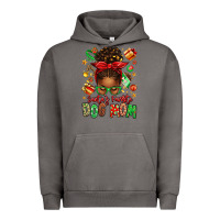 Pigment Tornado santas favorite dog mom afro messy bun Urban Hoodie - texasbilliewilder