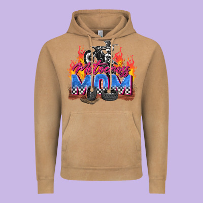 Motocross Mom Vintage Hoodie Designed By Zillion Design Studio