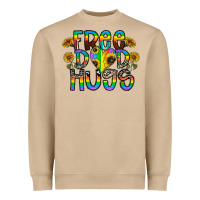 Mushroom free dad hugs Heavyweight Sweatshirt - CowhideDigitalArt