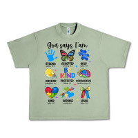 Oil Green god says i am autism Urban Heavy Tee - JahusDesignShop