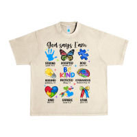 Sandshell god says i am autism Urban Heavy Tee - JahusDesignShop