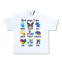 White god says i am autism Urban Heavy Tee - JahusDesignShop