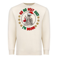 Sandshell ho ho holly shit skeleton santa Premium Sweatshirt - MaliasSmallBusiness