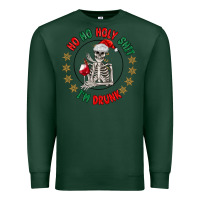 Sports Green ho ho holly shit skeleton santa Premium Sweatshirt - MaliasSmallBusiness