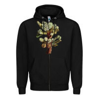 Black cholla tree cactus Zipper Hoodie - LillyAllenDesigns