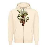 Sandshell cholla tree cactus Zipper Hoodie - LillyAllenDesigns