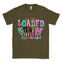 Army Green loaded tea junkie Classic Tee - Jasminsmagicworld