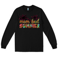 Black mom bod summer with palms Long Sleeve Tee - Artiststas